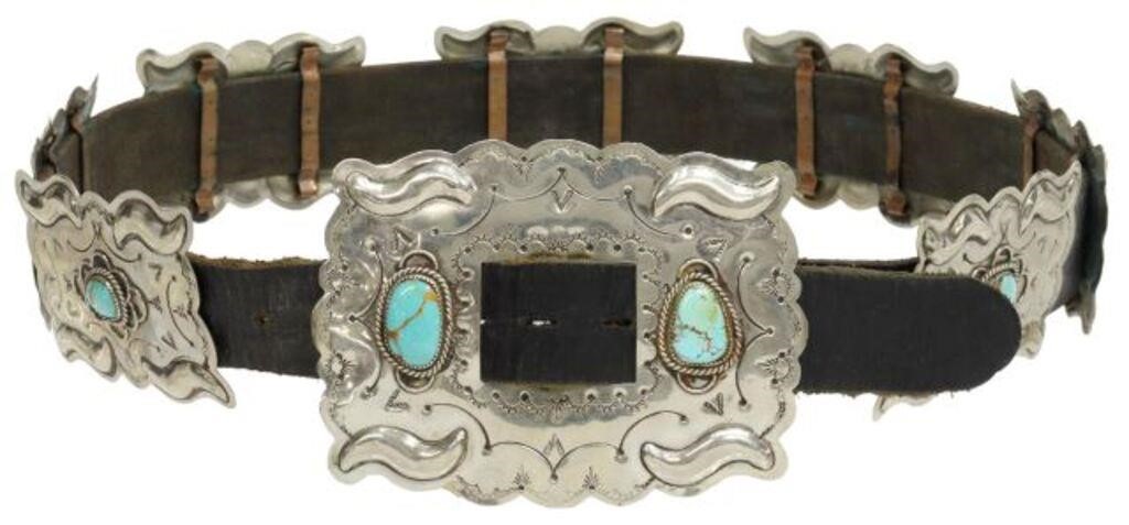 NATIVE AMERICAN SILVER & TURQUOISE