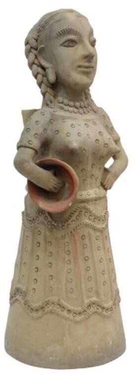 FOLK ART POTTERY FIGURE OAXACA  356a35