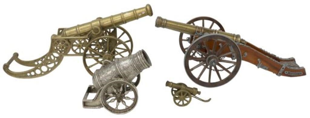 (4) DECORATIVE MINIATURE TABLETOP CANNONS(lot