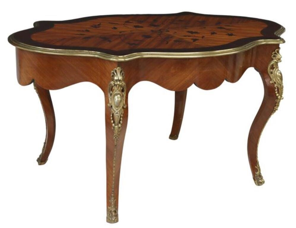 FRENCH LOUIS XV STYLE MARQUETRY