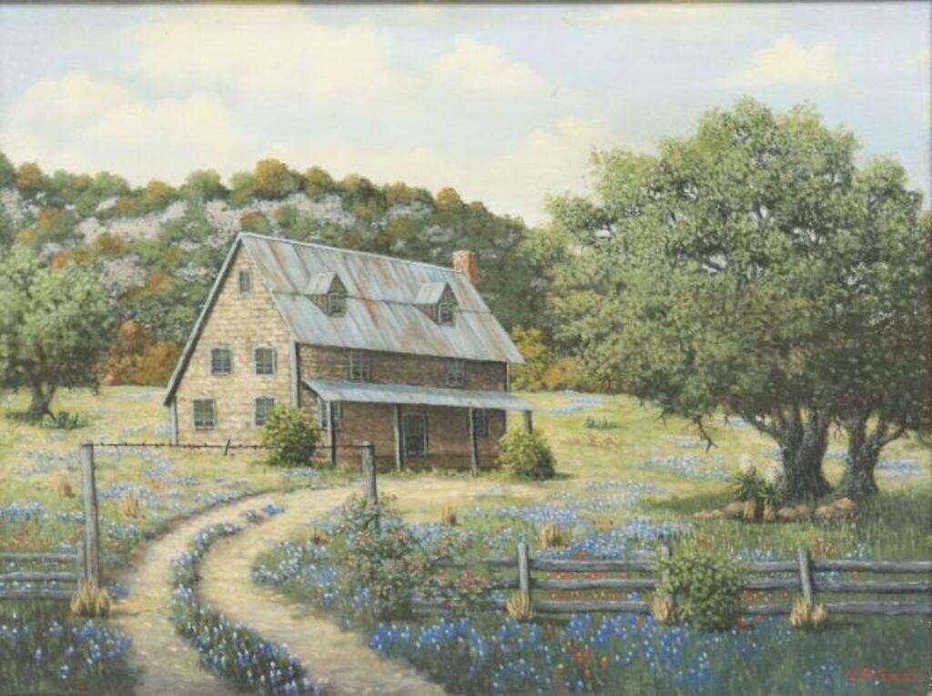 BILL PATRICK TX FARMHOUSE BLUEBONNETS 356a9f