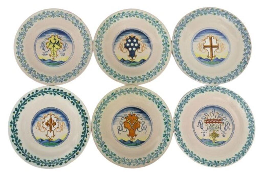  6 ITALIAN CANTAGALLI MAJOLICA 356aae