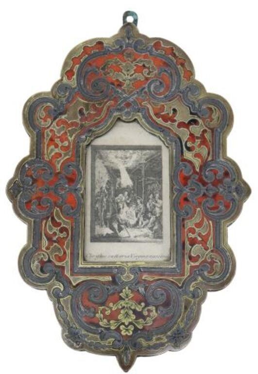 FRENCH BOULLE WORK FRAME RELIGIOUS 356abe