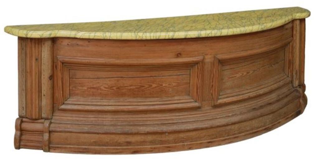 FAUX MARBLE PAINTED PINE CHURCH 356ac5