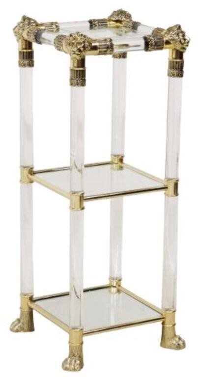 FRENCH EMPIRE STYLE BRASS ACRYLIC 356af5