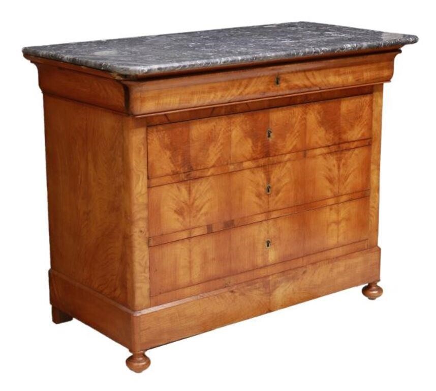 FRENCH LOUIS PHILIPPE PERIOD MARBLE-TOP