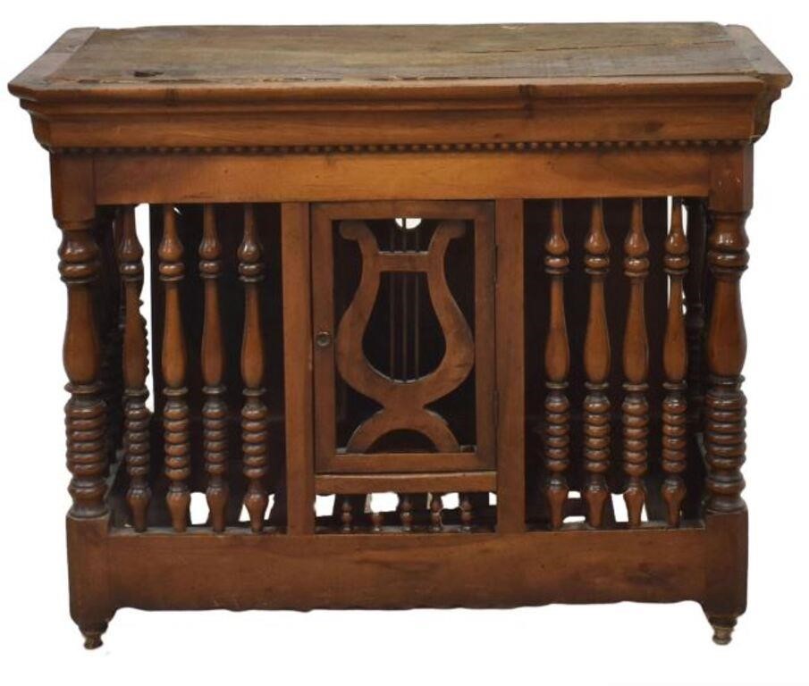 FRENCH CARVED WALNUT PANETIERE/