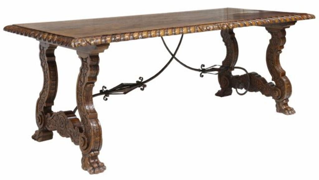 SPANISH BAROQUE STYLE OAK DINING