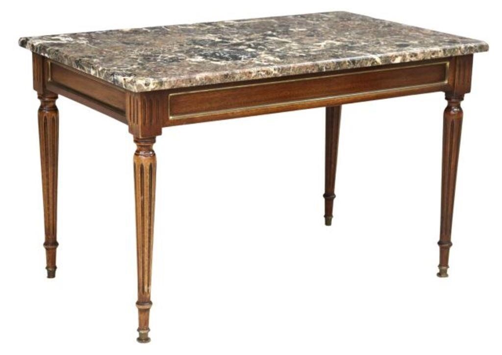 FRENCH LOUIS XVI STYLE MARBLE TOP 356b76