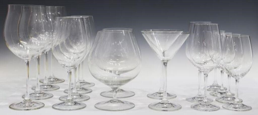 (32) RIEDEL COLORLESS GLASS STEMWARE