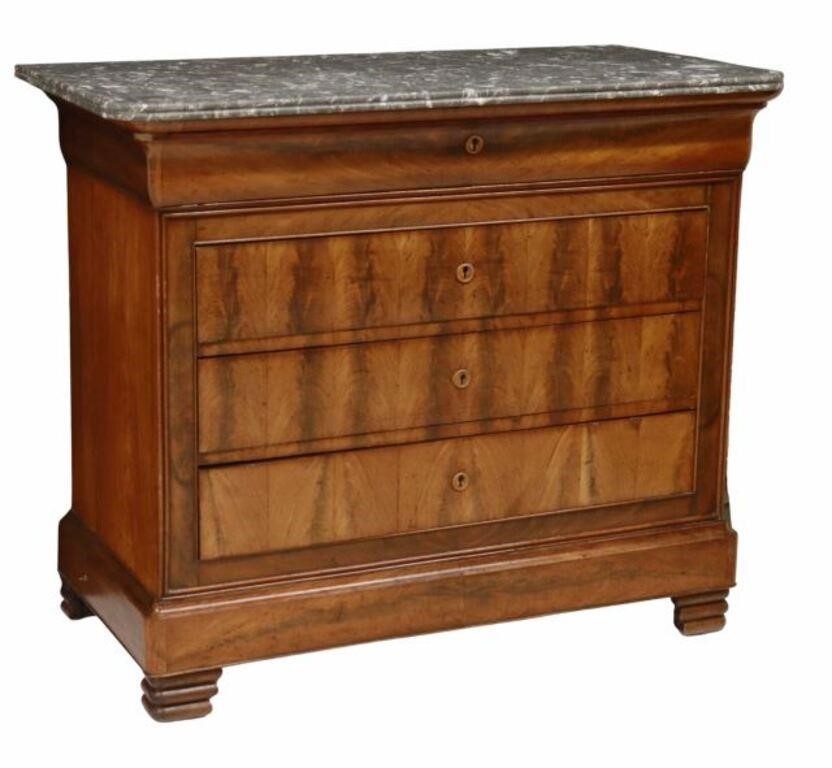 FRENCH LOUIS PHILIPPE MARBLE TOP 356c86
