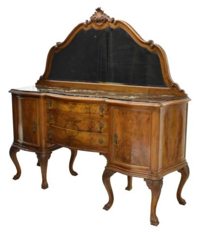 VENETIAN BURLED WALNUT SIDEBOARD