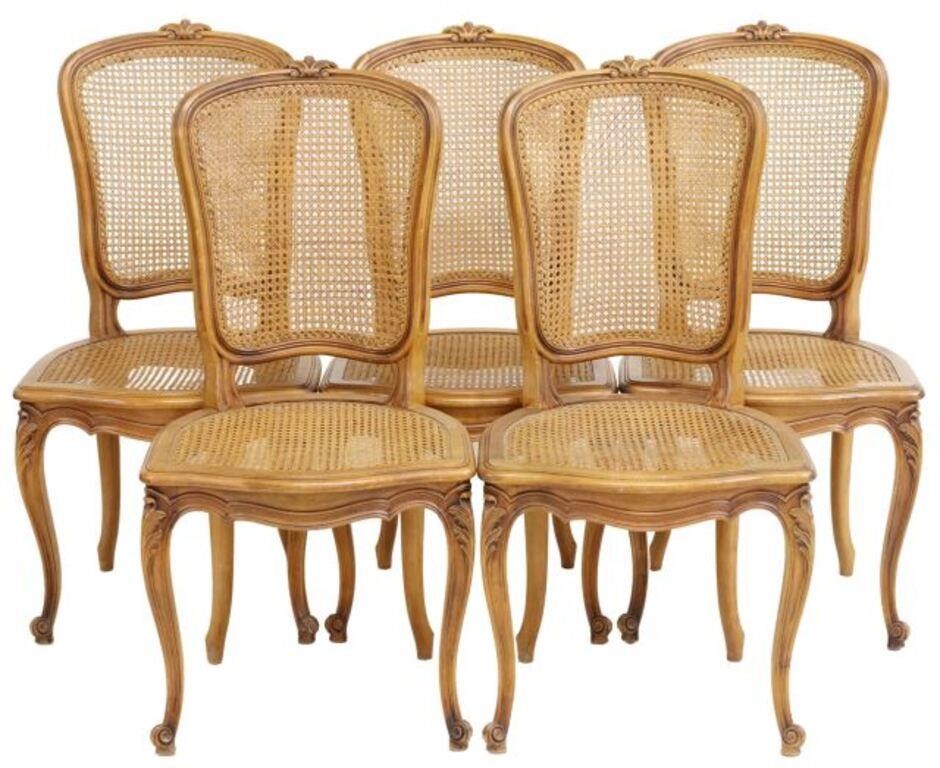  5 FRENCH LOUIS XV STYLE FRUITWOOD 356cb0