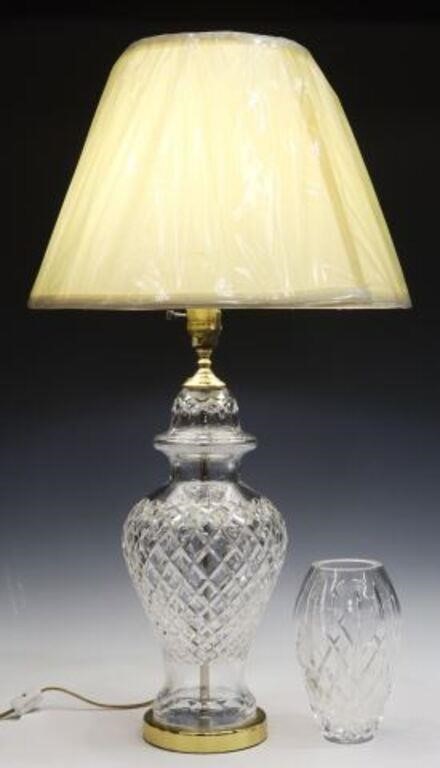  2 WATERFORD CUT CRYSTAL LAMP 356ce8