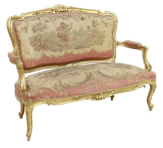 FRENCH LOUIS XV STYLE TAPESTRY 356d4c