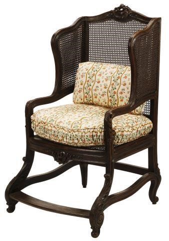 FRENCH PROVINCIAL WINGBACK CHAIR  356d5f