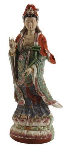 LARGE CHINESE PORCELAIN FIGURE