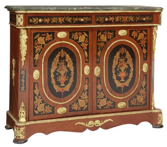 NAPOLEON III STYLE MARBLE TOP MAHOGANY 356dbb