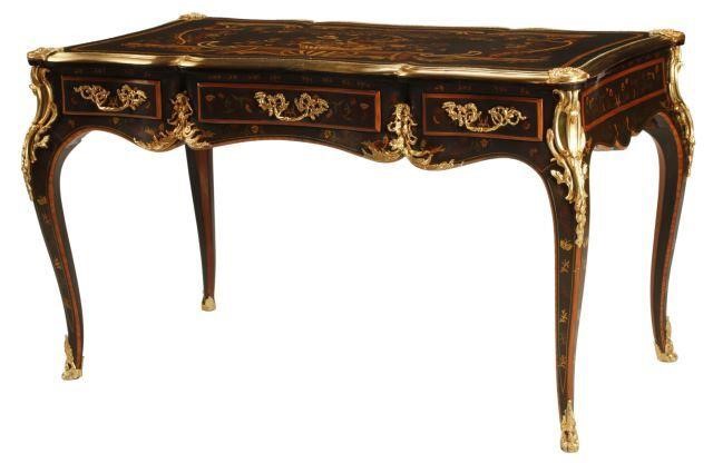 LOUIS XV STYLE ORMOLU-MOUNTED &