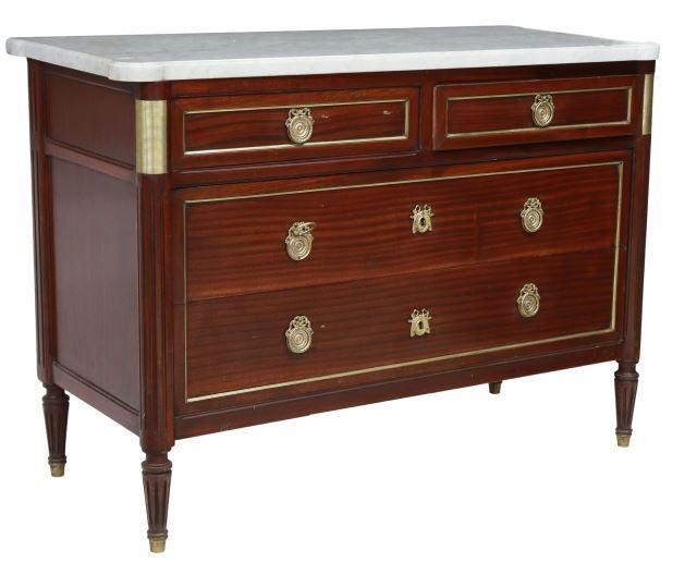 FRENCH LOUIS XVI STYLE MARBLE TOP 356dc8