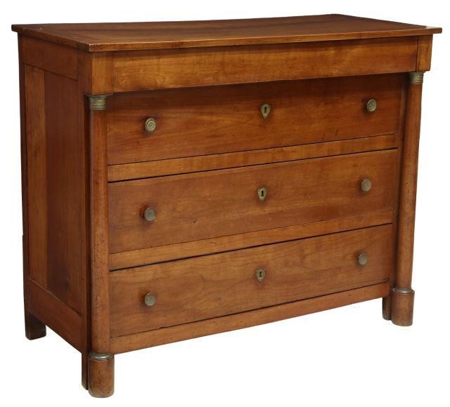 FRENCH EMPIRE FRUITWOOD FOUR DRAWER 356e53