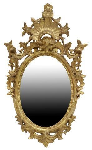 LOUIS XV STYLE GILTWOOD OVAL WALL