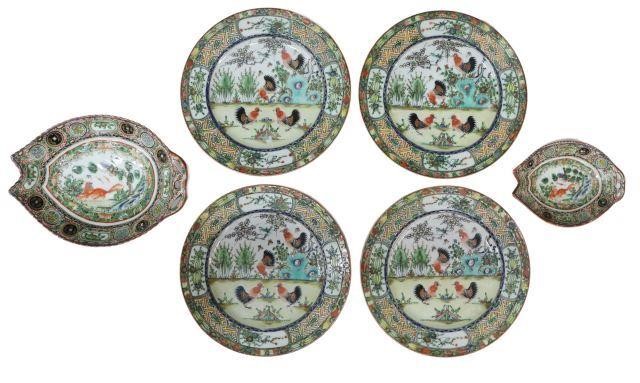  6 CHINESE CANTON ENAMELED PORCELAIN 356f0e