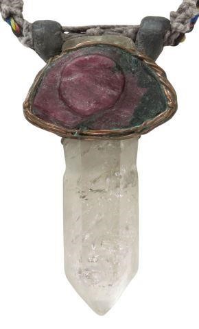 ANOTHAI HANSEN ROCK CRYSTAL & RAW RUBY