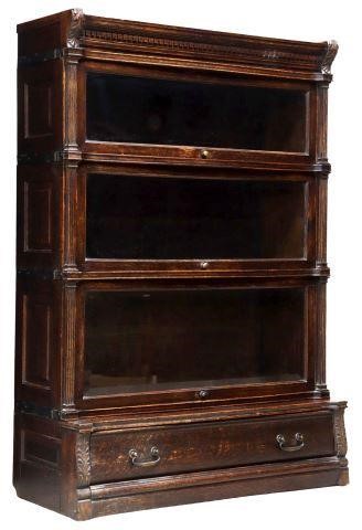 GLOBE WERNICKE OAK THREE STACK 356fa1