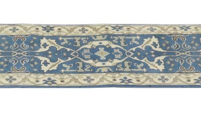 HAND-TIED INDO OUSHAK RUNNER, 19'11"