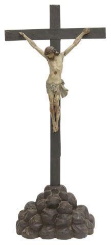 ITALIAN CARVED TABLETOP ALTAR CRUCIFIX  357028