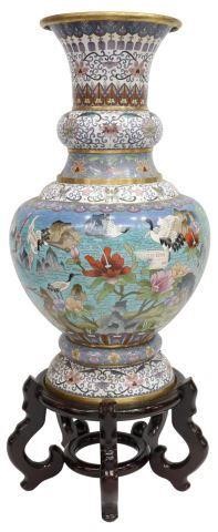 LARGE CHINESE CLOISONNE ENAMEL