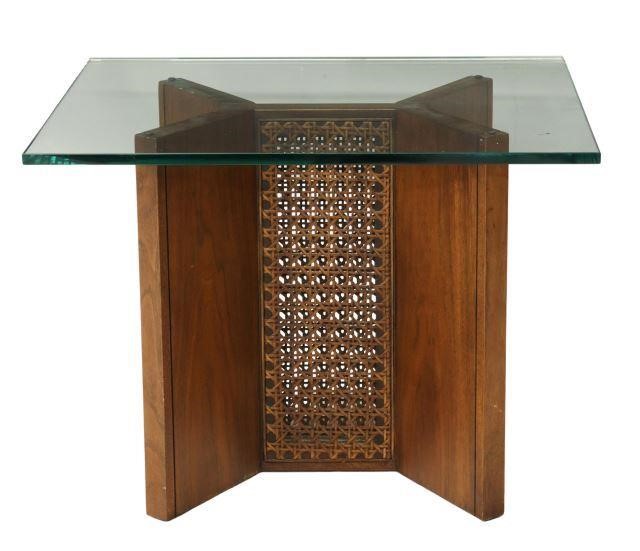 MODERN GLASS TOP PEDESTAL SIDE 3570d5