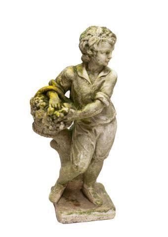 FRENCH CAST STONE GARDEN STATUE 3570eb