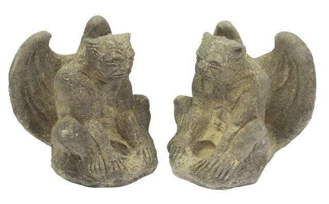  2 CAST STONE GARDEN STATUARY 3570ef