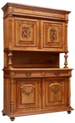 FRENCH CARVED WALNUT SIDEBOARD  357177