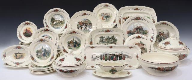  84 ASSEMBLED FRENCH FAIENCE OBERNAI  3571ab