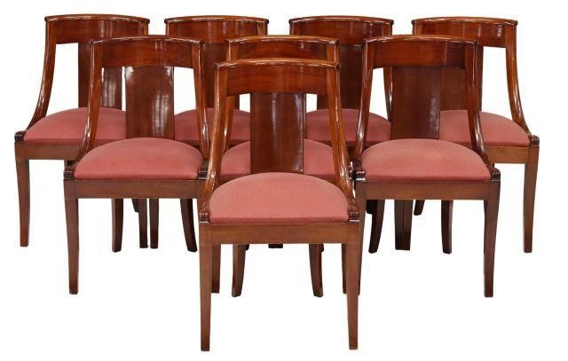  8 FRENCH EMPIRE STYLE MAHOGANY 357207