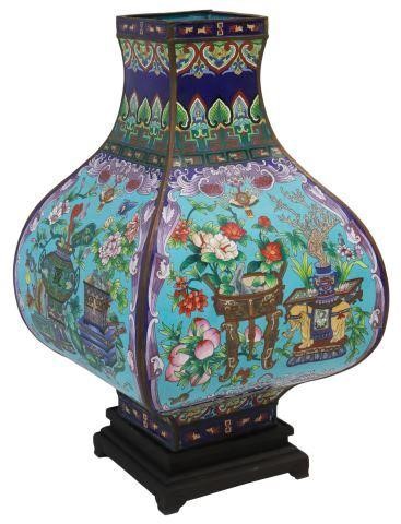 LARGE CHINESE CLOISONNE ENAMEL