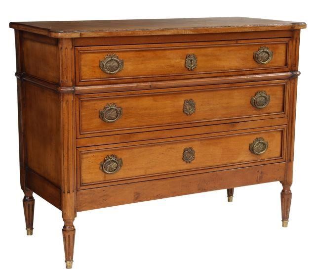 FRENCH LOUIS XVI STYLE THREE DRAWER 35724a