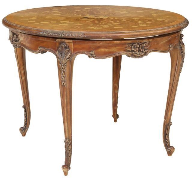 LOUIS XV STYLE MARQUETRY TOP CENTER 357265