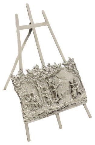 ENGLISH REPOUSSE STERLING MINIATURE