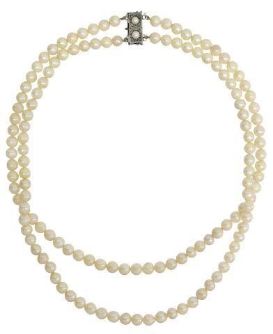 ESTATE DOUBLE STRAND CULTURED PEARL 3572d7