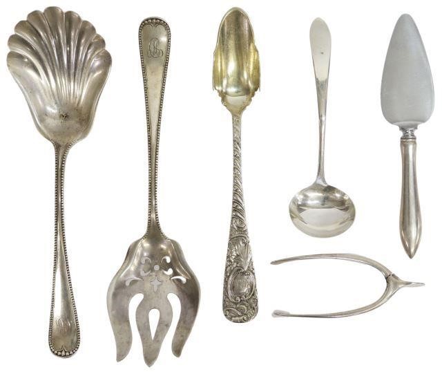 (7) AMERICAN STERLING SILVER FLATWARE,