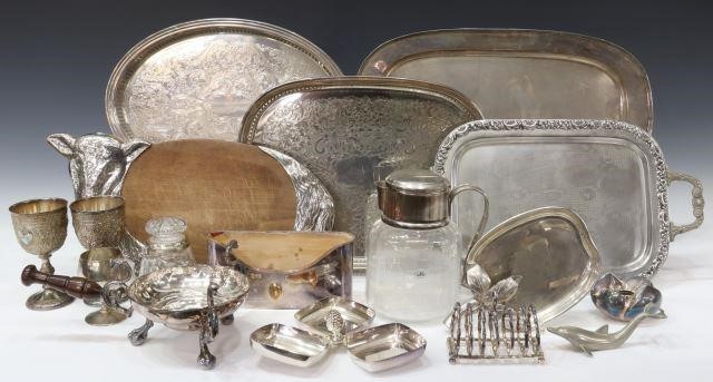 (17) SILVER-PLATED & METALWARE