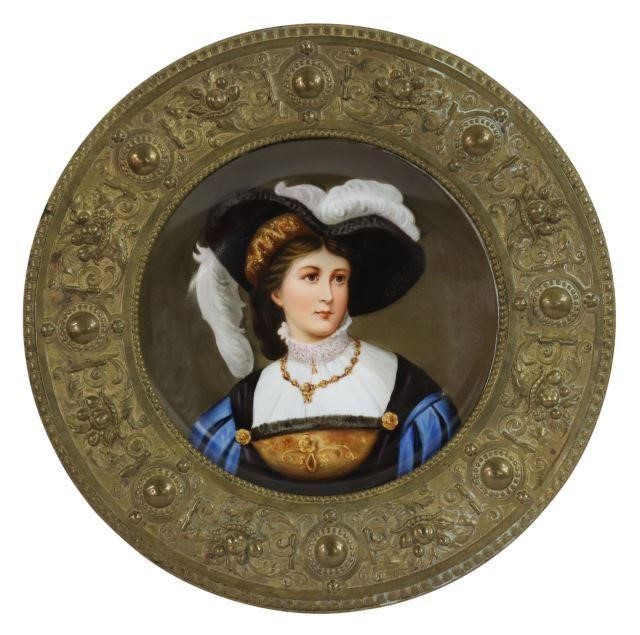 ROYAL VIENNA STYLE PORCELAIN PORTRAIT