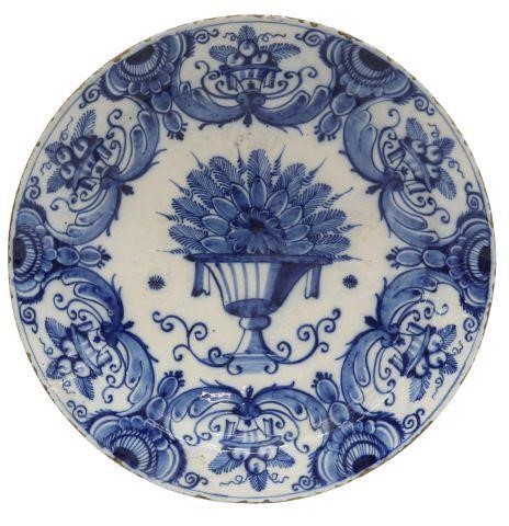 DELFT BLUE WHITE FAIENCE PEACOCK 35734f