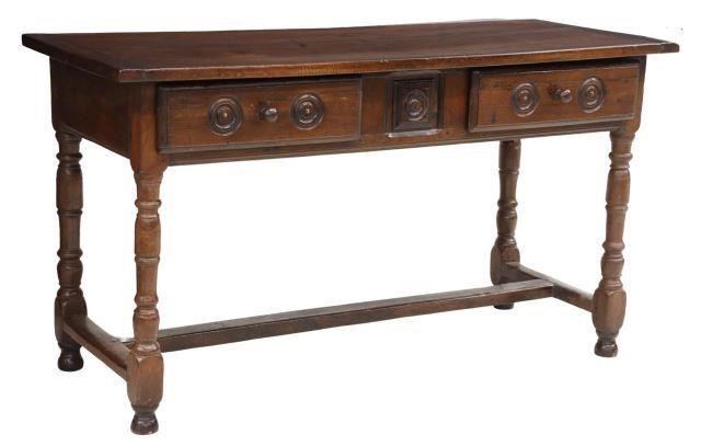 FRENCH PROVINCIAL WALNUT TABLE  357365