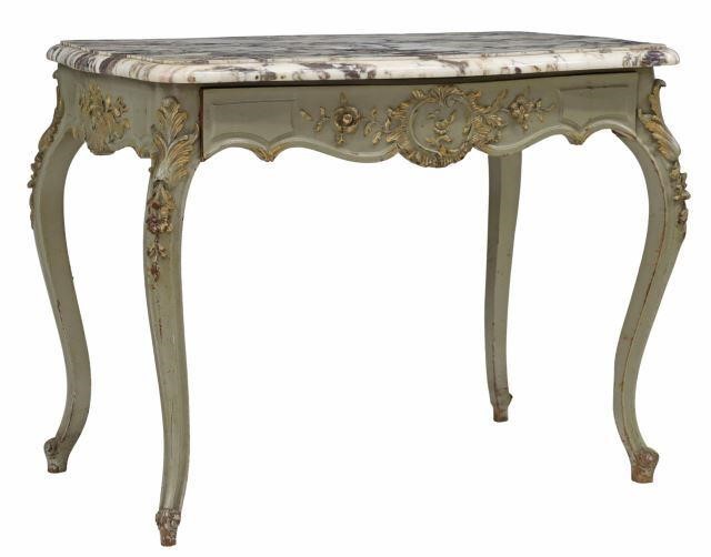 FRENCH LOUIS XV STYLE MARBLE TOP 357368