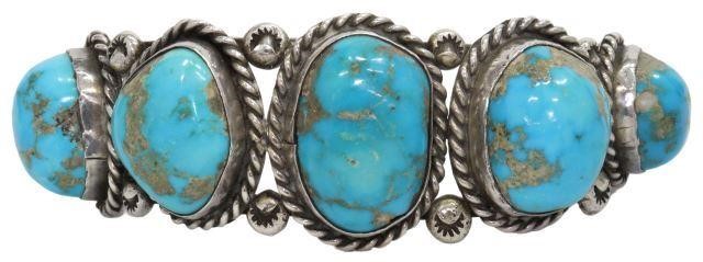 NATIVE AMERICAN SILVER TURQUOISE 3573d9